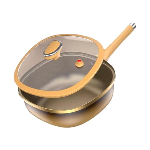 ZXCVWWE Antihaft-Topf mit Deckel, Titanlegierung, 30,5 cm, antihaftbeschichtet, Titan-Pfannen mit Saute zum Kochen, vielseitig einsetzbar von ZXCVWWE