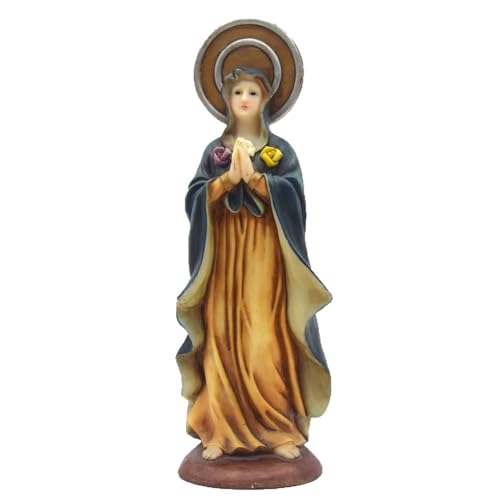 ZXCVWWE Statue der Jungfrau Maria, Kunstharz, handgefertigte Geschenke für Frauen, Feier für Anbetung oder religiöse von ZXCVWWE