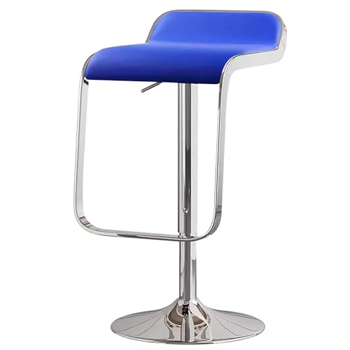 ZXDRYBHD Barhocker, Küchenstühle, Barstühle mit Fußstütze, Moderner Bar Hocker, Verstellbarer Drehbarer Küchenhocker, für Kitchen Island Home Pub (Color : Blue) von ZXDRYBHD