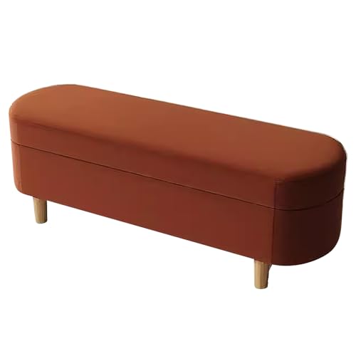 ZXDRYBHD Bettbank mit Stauraum, Sitzbank mit Stauraum, Sitzbox mit Stauraum, für Flur, Wohnzimmer, Schlafzimmer (Color : Red, Size : 31.4in/80cm) von ZXDRYBHD