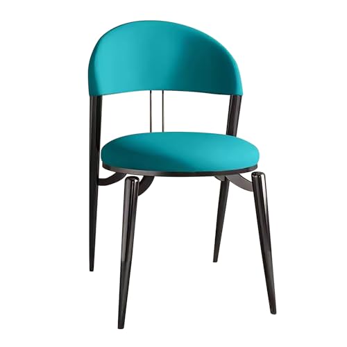 ZXDRYBHD Esszimmerstühle, Gepolsterte Esszimmerstuhl, Stühle Esszimmer mit Rückenlehne, für Küche, Esszimmer und Wohnzimmer (Color : Blue) von ZXDRYBHD