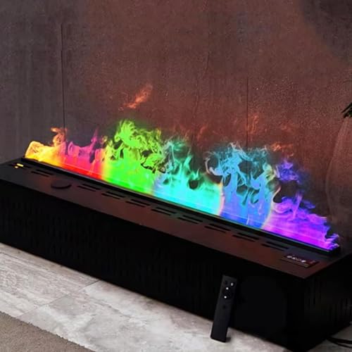 3D Wasserdampfkamin mit integrierter Zerstäubung, simulierte Atomflamme, Edelstahl, LCD Display / Fernbedienung/APP, mehrfarbige Flammenregelung, automatische Befüllung der 3D Wasserdampfkamin mit integrierter Zerstäubung, simulierte Atomflamme, Edelstahl, LCD Display / Fernbedienung/APP, mehrfarbige Flammenregelung, automatische Befüllung der von ZXDTVFGN
