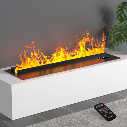APP-Steuerung Wasserdampfkamin Atomisierung Einstellbare Flamme mit Fernbedienung und Bedienfeld, 3D simulierte Dekoration Ultradünner Tisch 80cm / 31,4 Zoll APP-Steuerung Wasserdampfkamin Atomisierung Einstellbare Flamme mit Fernbedienung und Bedienfeld, 3D simulierte Dekoration Ultradünner Tisch 80cm / 31,4 Zoll von ZXDTVFGN