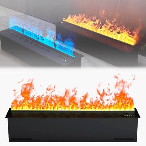 Eingebauter Wasserdampfkamin mit simulierter Flamme, LCD-Bildschirm, Fernbedienung, Flammenregelung für eine moderne häusliche Atmosphäre Eingebauter Wasserdampfkamin mit simulierter Flamme, LCD-Bildschirm, Fernbedienung, Flammenregelung für eine moderne häusliche Atmosphäre von ZXDTVFGN
