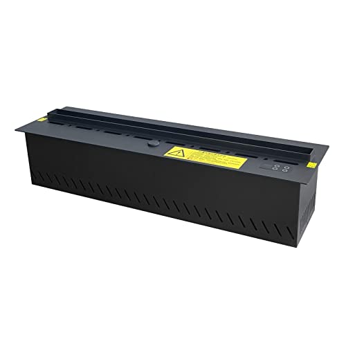 Elektrischer Wandkamin mit lebensechtem Flammeneffekt, Metallpaneel mit Fernbedienung, geräuscharmer Abschaltschutz (Color : 100cm) von ZXDTVFGN
