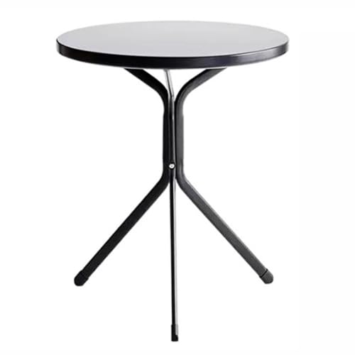 ZXDTVFGN Kleiner, runder, moderner Couchtisch aus Metall, Esstisch mit Eisenplatte und Metallbeinen, wetterbeständig, geeignet für Terrasse, Wohnzimmer und Schlafzimmer im Freien von ZXDTVFGN