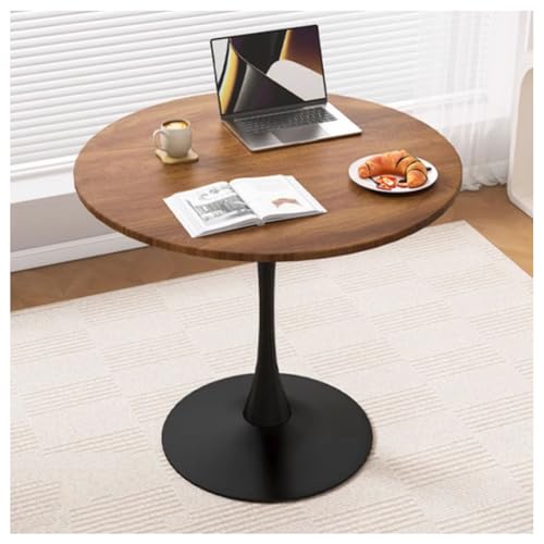 ZXDTVFGN Runder Esstisch, 60/70/80 cm, MDF-Platte, kleine Küche, modernes Zimmer, groß, 4–6 Personen, Freizeit, Wohnen von ZXDTVFGN