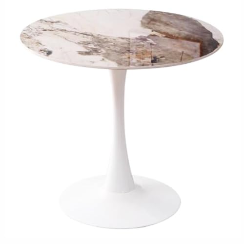 ZXDTVFGN Runder Esstisch mit Sockel, 60/70/80 cm, Granitplatte, Metallbein, Tulpen-Kaffeetisch, Freizeit-Ende für Wohnzimmer, Café, Küche ZXDTVFGN Runder Esstisch mit Sockel, 60/70/80 cm, Granitplatte, Metallbein, Tulpen-Kaffeetisch, Freizeit-Ende für Wohnzimmer, Café, Küche von ZXDTVFGN