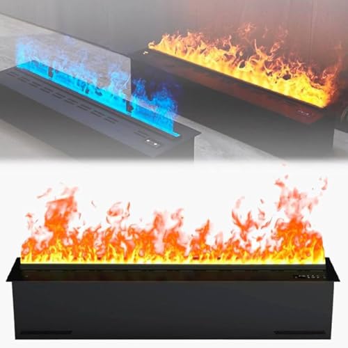 Zerstäubter Kamin, 3D Wasserdampf Elektrokamin mit einstellbaren mehrfarbigen Flammenfarben, automatische Wasserfüllung, App, Fernbedienung, Berührungssteuerung, 3 mm Ultradünnes Panel, 800 mm Zerstäubter Kamin, 3D Wasserdampf Elektrokamin mit einstellbaren mehrfarbigen Flammenfarben, automatische Wasserfüllung, App, Fernbedienung, Berührungssteuerung, 3 mm Ultradünnes Panel, 800 mm von ZXDTVFGN
