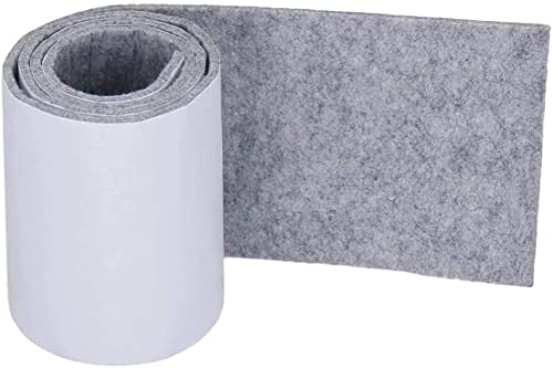 ZXF Selbstklebendes Filzband, Polyester-Filzstreifenrolle, Hellgrau, Rechteckig von ZXF