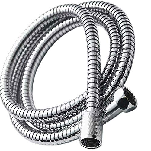 ZXF Brauseschläuche, 1PC 1m / 1.5m / 2m / 2.5m / 3m Wasserrohr Flexible Edelstahl-Sanitär-Schlauch Duschkopf Schlauch Badezimmer Rohr-Bad-Accessoires (Size : 1.0m) von ZXF