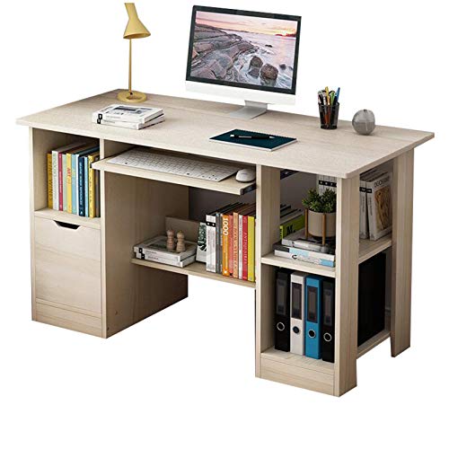 Bürobedarf Desktop-Computertisch aus Holz, moderner und einfacher Schreibtisch, Schreibtisch für Heimstudenten, Schlafzimmerschreibtisch, großer Computertisch von ZXFDMSWJ