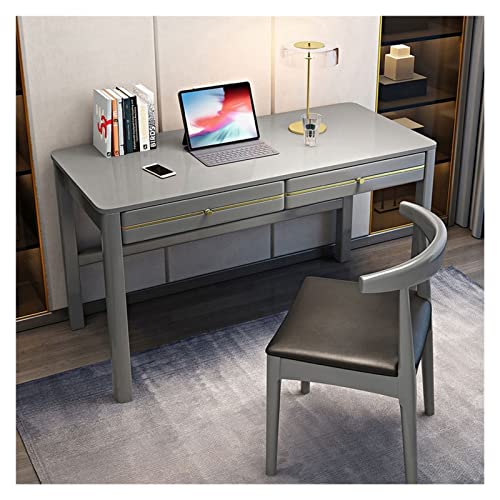 Computertisch, Arbeitsplatz, Arbeitstisch mit Zwei Schubladen, moderner Computertisch, Computertisch, Schlafzimmer, Schreibtisch für Erwachsene, Schreibtisch für Schlafzimmer (Farbe: von ZXFDMSWJ