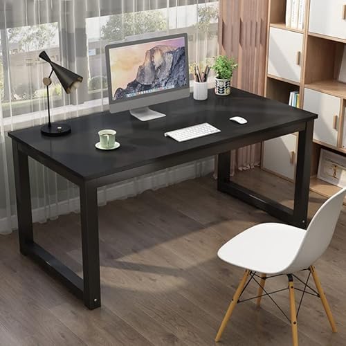 Computertisch, Arbeitstische für das Heimbüro, Kleiner PC-Arbeitstisch, einfacher und moderner Stil, um Platz zu sparen (40 Zoll, schwarz) von ZXFDMSWJ