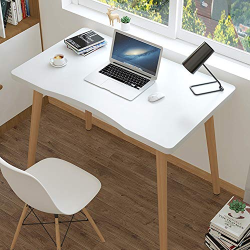 Desktop-Computertisch, Massivholz-Schreibtisch, Arbeitstisch, moderner, einfacher Schreibtisch, PC-Laptop-Tisch, Spieltisch, für Home-Office-Arbeitsplätze mit kleinem Raum von ZXFDMSWJ