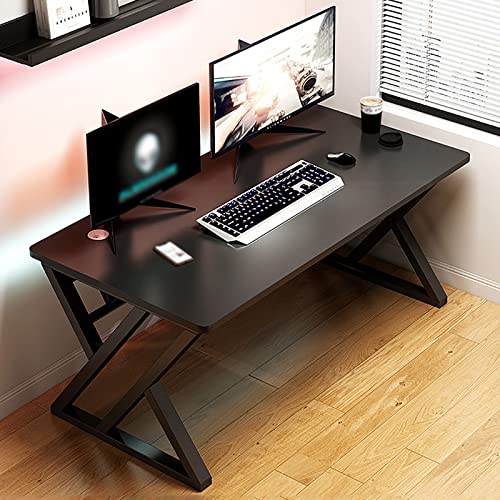 Gaming-Schreibtisch, modernes ergonomisches Design, platzsparender Computertisch, einfach zu montieren, idealer Schreibtisch für Zuhause und Büro von ZXFDMSWJ