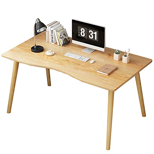 Moderner Computertisch aus Holz, Arbeitstisch mit Massivholzbeinen, Heimbüro, Arbeitsplatz, Schreibtisch. (70 * 40 * 73 cm, Holz) von ZXFDMSWJ