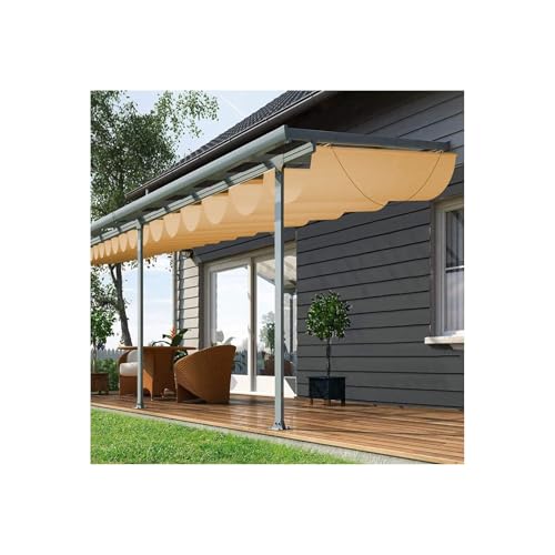 ZXFDMSWJ Einziehbare Pergola-Markise in U-Form mit Wellendach für Wintergärten im Freien, 1 m x 8 m ZXFDMSWJ Einziehbare Pergola-Markise in U-Form mit Wellendach für Wintergärten im Freien, 1 m x 8 m von ZXFDMSWJ