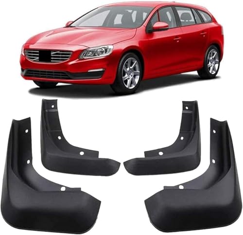 ZXFENG Auto Schmutzfänger Ersatz für Volvo V60 2010-2018 Kratzfest Spritzschutz Auto Front Heck Spritzschutz Abdeckung Kotflügelschoner von ZXFENG