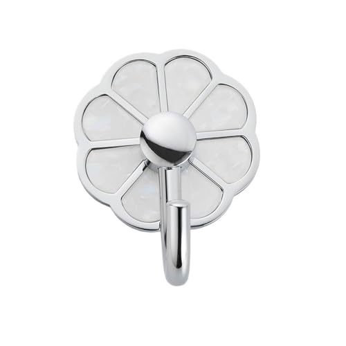 ZXFIYTBH Kleiderhaken 1 Stück Kleiderhaken aus Metall ohne Loch, Mehrzweck-Wandhaken for Schlüssel, Handtücher, Taschen, Tassen, Hüte Aufbewahrungshaken für Zuhause(Silver) von ZXFIYTBH