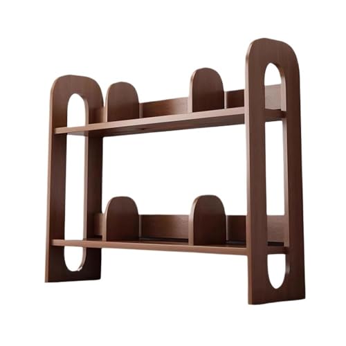 ZXFIYTBH Regal Bücherregal Verstellbarer mobiler Bücherständer, Holz-Desktop-Regal for Studentenorganisation, for Büro-Bücher-Präsentationsständer Bücherregal-Aufbewahrungsregale(L60xW20xH60 cm) von ZXFIYTBH