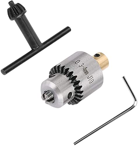 Bohrfutterklemme für Motorbohrfutter, 0,3–4 mm, JT0, kegelförmig, 3,17 mm, 4 Stück von ZXFONE