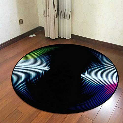 ZXHH Trommel Teppich Runde rutschfeste Trommel Teppiche Drum Rug Schlagzeugteppich Drum-Teppich Schallschutzmatte Trommelteppich Für Bass Drum Snare elektronische Trommel Stoßdämpfer verdickt von ZXHH