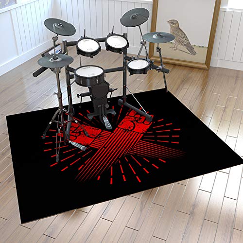 ZXHH rutschfeste Trommelmatte Drum-Teppich Antivibrationsmatten Schlagzeugteppich Trommelteppich Quadratische Schallschutzdecke Drum Rug Für Bass Drum Snare Und Core Set-Komponenten Matte ZXHH rutschfeste Trommelmatte Drum-Teppich Antivibrationsmatten Schlagzeugteppich Trommelteppich Quadratische Schallschutzdecke Drum Rug Für Bass Drum Snare Und Core Set-Komponenten Matte von ZXHH