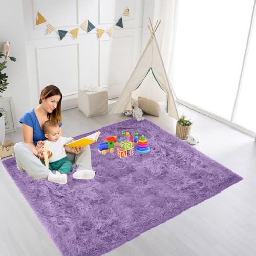 ZXIAOHUI Wohnzimmerteppich 360 x 420 cm Flauschige Oberfläche, Pflegeleicht Und Robust, Teppich Hochflor Flauschig Teppiche Wohnzimmer für Fußbodenheizung Geeignet, Lila ZXIAOHUI Wohnzimmerteppich 360 x 420 cm Flauschige Oberfläche, Pflegeleicht Und Robust, Teppich Hochflor Flauschig Teppiche Wohnzimmer für Fußbodenheizung Geeignet, Lila von ZXIAOHUI