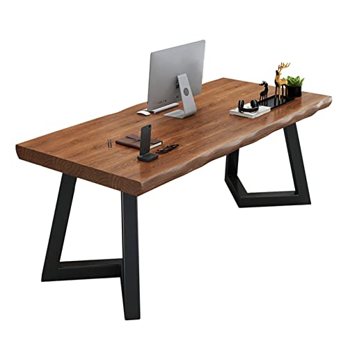 ZXIAyuxd Computertisch Massivholz Bürotisch Home Office Computertisch Konferenztisch Multifunktionaler Schlafzimmer Schreibtisch Einfach zu installieren von ZXIAyuxd