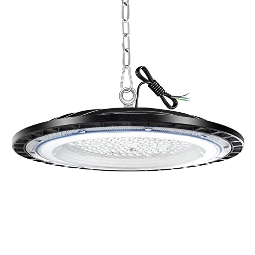 ZXICH 300W UFO LED High Bay Light, Hallenstrahler 45000LM, 6000K Kaltweiß UFO LED Werkstattlampe, IP65 Wasserdichte Industrielampe High Bay Licht für Fabriken,Garage,Lagerhaus (1 Pack, 300W) von ZXICH