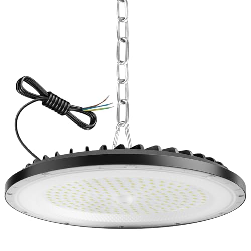 ZXICH UFO LED hallenstrahler,LED Werkstattlampe,IP65 Wasserdichte Industrielampe für Fabriken, Lagerhäuser,Garagen (1 Pack, 100W) von ZXICH