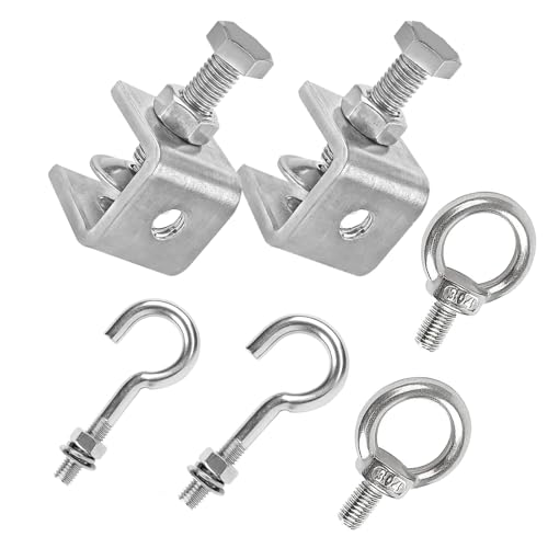 6-StüCK Klemmhaken, C Klemme Kieferöffnungen 30mm Fixierzange Einstellbar Klemmbereich ist 0-25mm mit Edelstahl Haken und Ringschrauben, Geeignet FüR Holzarbeiten Und Schweißen 6-StüCK Klemmhaken, C Klemme Kieferöffnungen 30mm Fixierzange Einstellbar Klemmbereich ist 0-25mm mit Edelstahl Haken und Ringschrauben, Geeignet FüR Holzarbeiten Und Schweißen von ZXJLWR