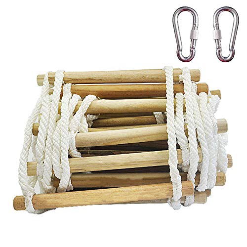 ZXLLAFT-SW Holz Multifunktions, Notausgang Fluchtleiter, Strickleiter, Rettungsleiter, Notarbeit.,2M=6.6FT von ZXLLAFT-SW