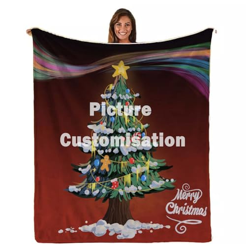ZXLVCU Personalisierte Decke, Decke mit eigenem Foto Und Text, Weich Flanell Collage Kuscheldecke, Drucken Sie Ihr Lieblingsfoto oder Anime-Charakter auf die Decke (1 Photos) von ZXLVCU