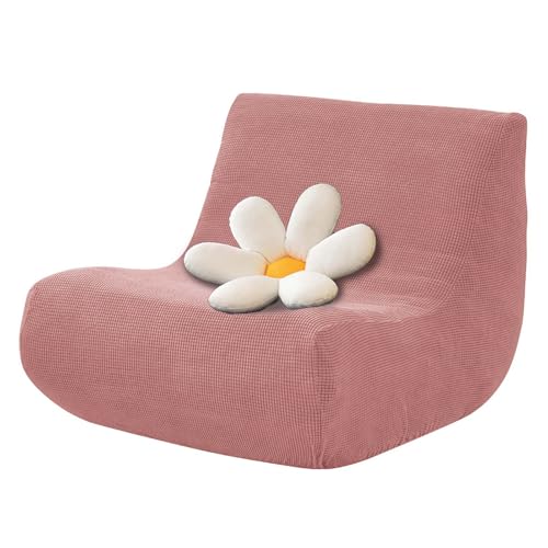 ZXLVCU Stretch Lazy Sofabezug, Lazy Floor Sitzsack-Couchbezug, Armless Sofa Abdeckung, für Togo Stuhl, Tatami Sitzsack Stühle (Pink) von ZXLVCU