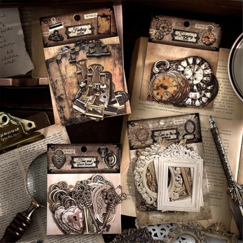 ZXMNBH 30 Stück/Packung Fließendes Licht kehrt zu Träumen zurück Papieraufkleber für Scrapbooking Kit Aufkleber Junk Journaling Supplies Journals Tagebuch Planer Collage Laptop Papier Handwerk von ZXMNBH