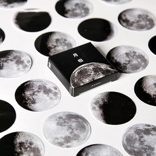 ZXMNBH Aufkleber für Scrapbooking Kit Mond Ästhetisches Papier Tagebuch Planer Junk Bullet Journaling Dekorative Lieferungen 45 Stück/Box ZXMNBH Aufkleber für Scrapbooking Kit Mond Ästhetisches Papier Tagebuch Planer Junk Bullet Journaling Dekorative Lieferungen 45 Stück/Box von ZXMNBH