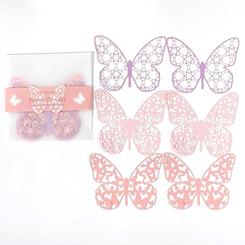 ZXMNBH Papier für Scrapbooking Kit Maiden Schmetterling Collage Tagebuch Planer Materialien Erwachsene Junk Journaling Decor Supplies 6 Stück/Packung von ZXMNBH