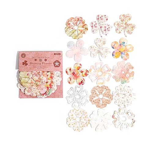 ZXMNBH Papier für Scrapbooking Kit Spitze Blume Collage Tagebuch Planer Materialien Erwachsene Junk Journaling Decor Supplies 30 Stück/Packung von ZXMNBH
