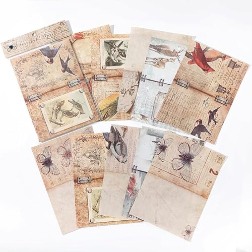 ZXMNBH Papier für Scrapbooking Kit Tier Tagebuch Collage Tagebuch Planer Materialien Erwachsene Junk Bullet Journaling Decor Supplies 30 Stück/Packung von ZXMNBH