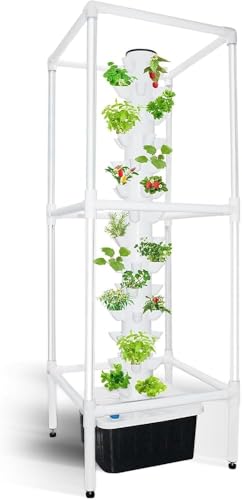ZXNANA Smart Garden Planter Vertikaler Hydrokulturturm mit LED-Zeitwachstumslicht, sprießendes aeroponisches Grow-Kit mit Wassernachfüllpumpe ZXNANA Smart Garden Planter Vertikaler Hydrokulturturm mit LED-Zeitwachstumslicht, sprießendes aeroponisches Grow-Kit mit Wassernachfüllpumpe von ZXNANA