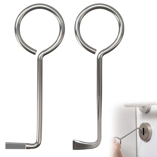 2 Stück Dietrich Set,Buntbartschlüssel,Buntbartschlüssel Universal,Dietrich Set Profi,Bunbartschlüssel Universal,Öffnet Nahezu Jede Tür,Zimmerschlüssel Türöffnungswerkzeug Bunt Bart von ZXNJA