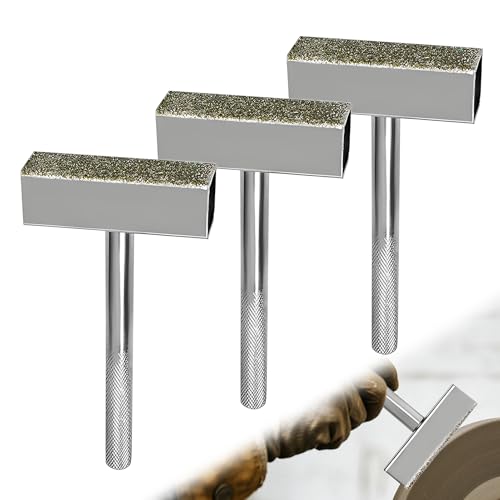 3 Stück Silber Schleifstein Abrichter, Schleifscheibenabrichter, Schleifscheibenabrichter Diamant, Schleifscheibe Stein Kommode Schleifscheibe Dresser Diamond Stone Dresser Tool Stein Kommode von ZXNJA