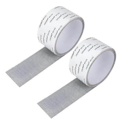 ZXNJA 2 Rollen Fliegengitter Reparatur Klebeband,Fliegengitter Reparatur Set,Fliegengitter Klebeband,Für Fenster Tür Loch Von Insektenschutz Fliegenvorhang Anti Moskito Insekten (5cm X 2m) von ZXNJA