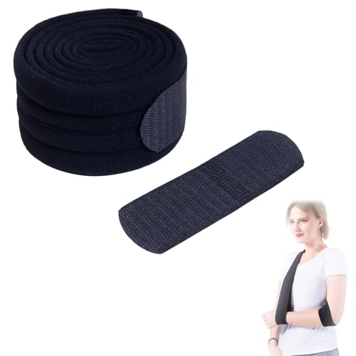 ZXNJA Armschlinge,Armschlinge Rechter Arm,Armschlinge Linker Arm,Armschlinge Schulter Links und Rechts,für Gebrochenes Handgelenk,Arm,Ellbogen,Ausgerenkte Schulter(Schwarz) von ZXNJA