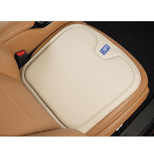 ZXNMCB Sitzpolster für Rolls-Royce Ghost(Please specify The Year), Ergonomischer Mehrzweck-Kissen Sitz, Druckentlastung für Rücken, Hüften, Ischias Autositzpolster,C Beige von ZXNMCB
