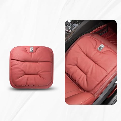 ZXNMCB Sitzpolster für Rolls-Royce Ghost(Please specify The Year), Ergonomischer Mehrzweck-Kissen Sitz, Druckentlastung für Rücken, Hüften, Ischias Autositzpolster,E Red-Front Row von ZXNMCB
