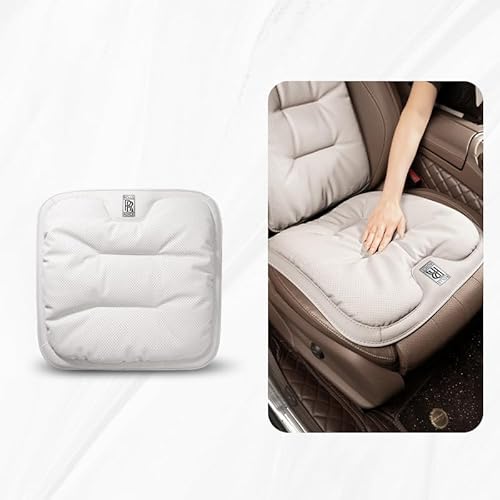 ZXNMCB Sitzpolster für Rolls-Royce Spectre(Please specify The Year), Ergonomischer Mehrzweck-Kissen Sitz, Druckentlastung für Rücken, Hüften, Ischias Autositzpolster,C Grey-Front Row von ZXNMCB