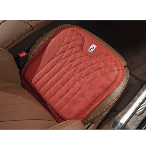 ZXNMCB Sitzpolster für Rolls-Royce Wraith(Please specify The Year), Ergonomischer Mehrzweck-Kissen Sitz, Druckentlastung für Rücken, Hüften, Ischias Autositzpolster,D Red von ZXNMCB